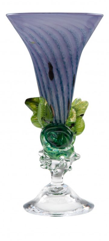 Kunstglass - Lilla sommerfugl