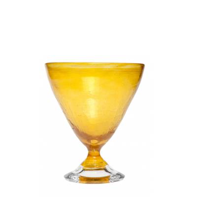 Kunstglass - Rustikk medium gul 