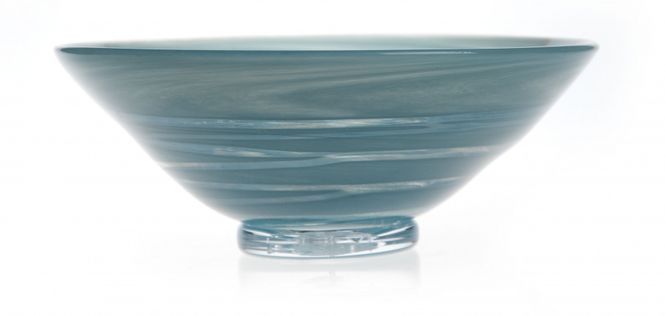 Hovedbilde Kunstglass - skål Sand medium ...
