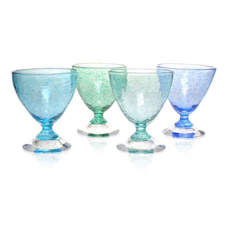 Rustikk småglass, lys blå