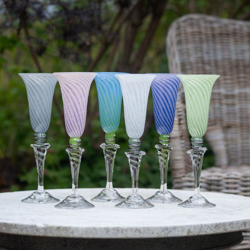 Kunstglass Sommerminner lilla - medium