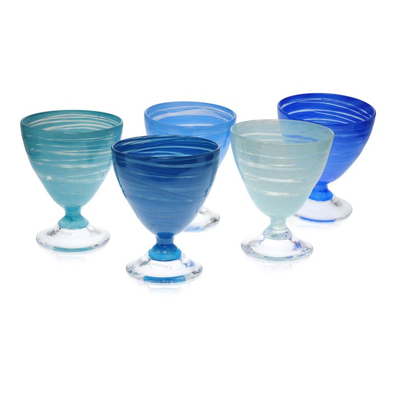 Sand Farrisglass Kornblomstblå