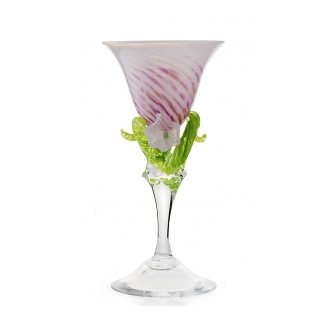 Hovedbilde Kunstglass - Rosa blomst