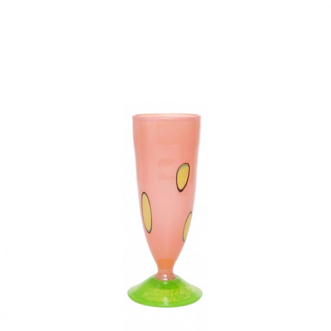 Hovedbilde Kunstglass cirkus liten rosa