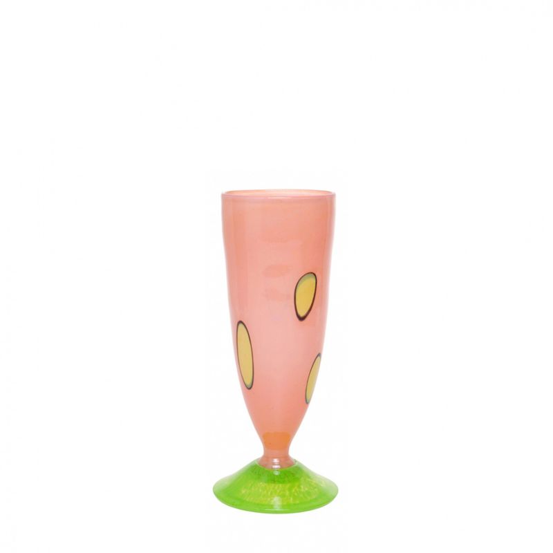 Kunstglass cirkus liten rosa