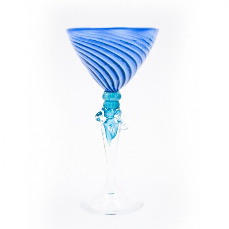 Kunstglass - Capri blå