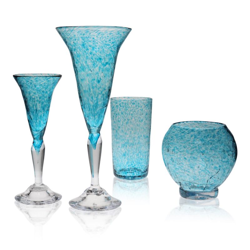 Rustikk farris/vannglass, fuksia