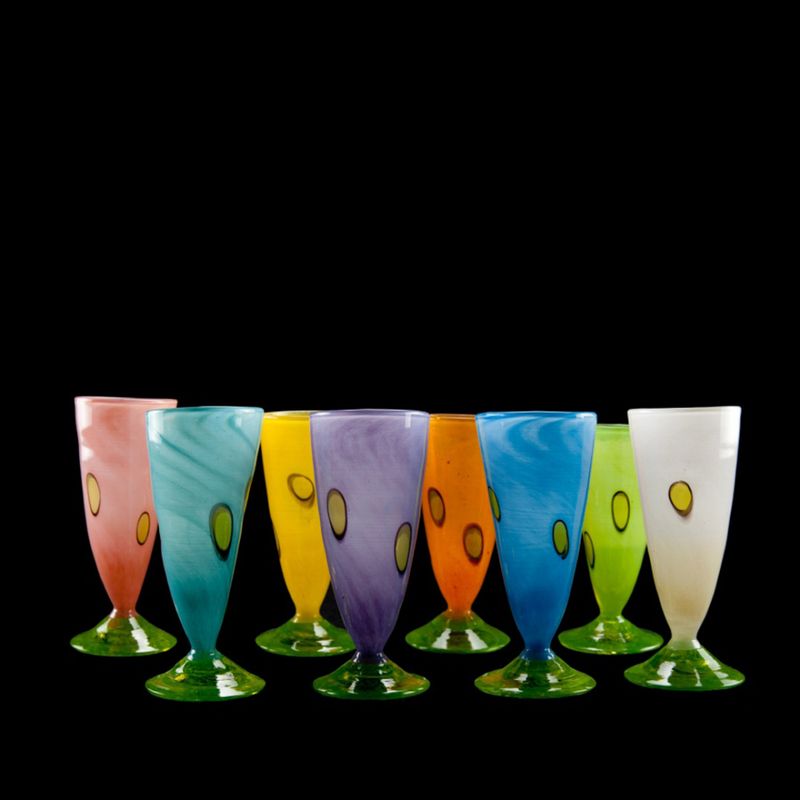 Kunstglass - Cirkus liten 8 stk