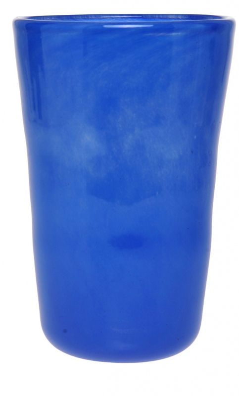 Kunstglass - Hverdagsglass mørk blå