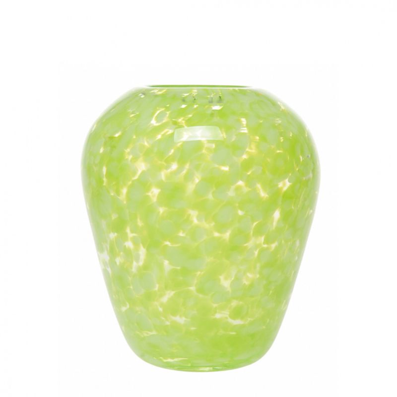 Glasskunst - Årstid vase  medium grønn