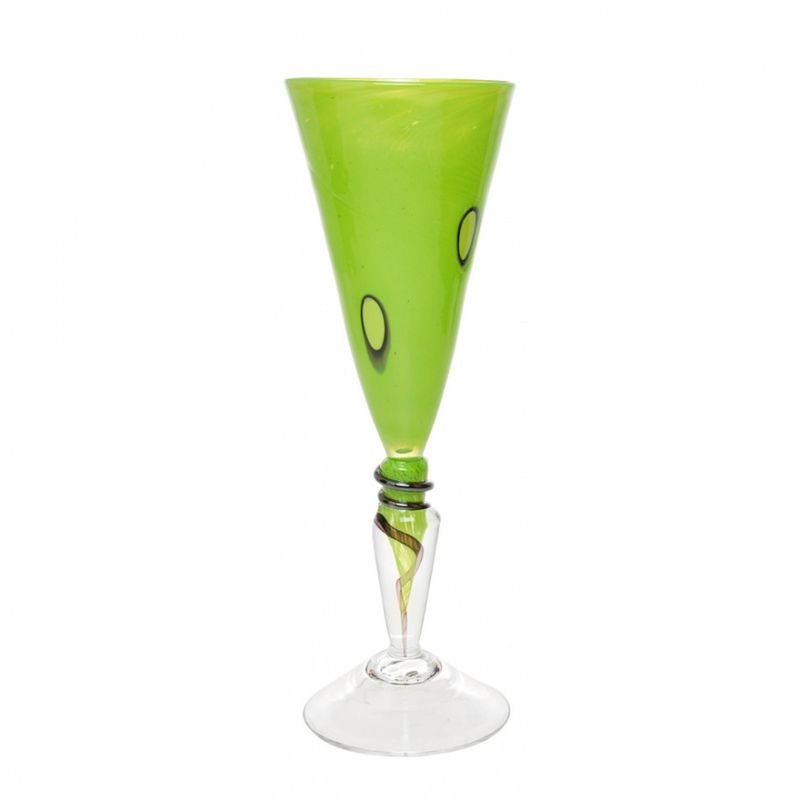 Kunstglass - Cirkus stor lime 