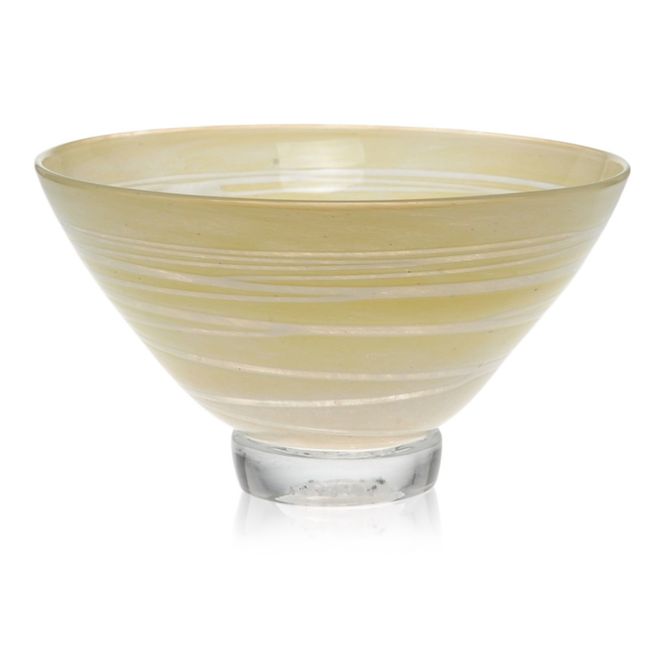 Hovedbilde Sand liten skål, Okergul