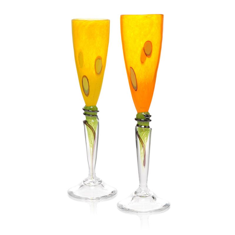 Kunstglass - Cirkus - orange, medium