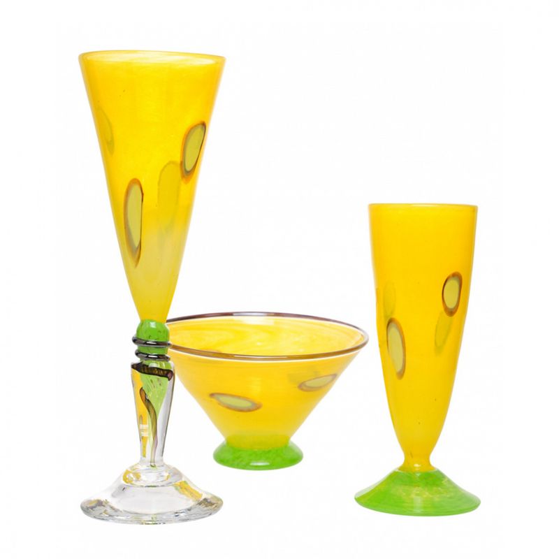Kunstglass cirkus liten lilla