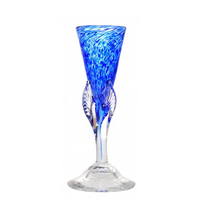 Hovedbilde Kunstglass - Lilje liten blå