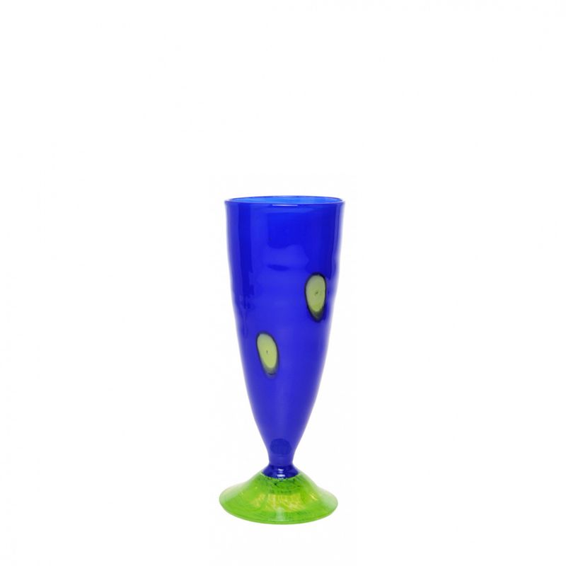 Kunstglass cirkus liten mørkeblå