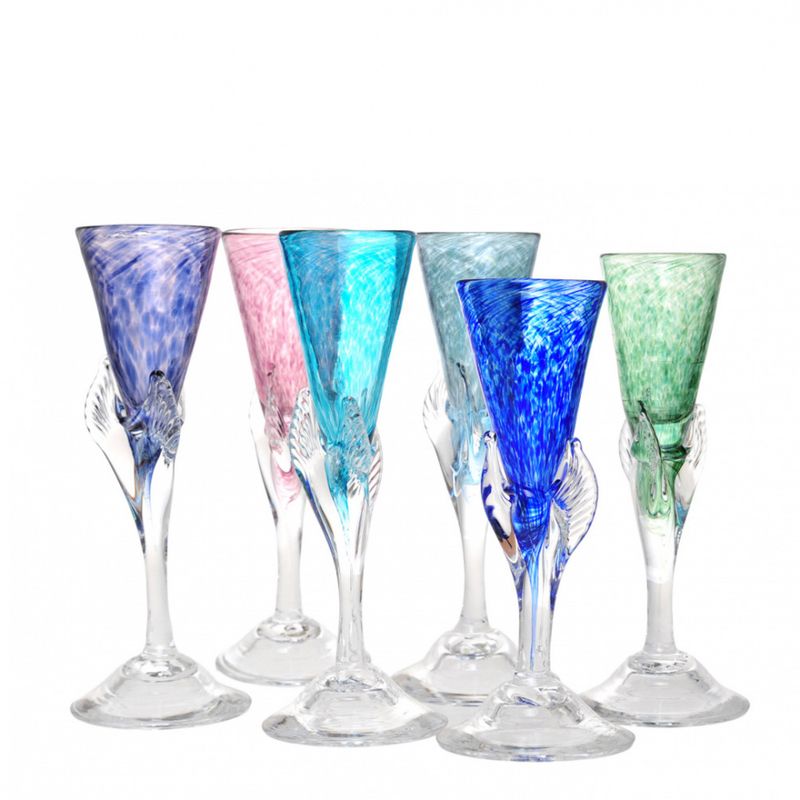 Kunstglass - Lilje liten rosa