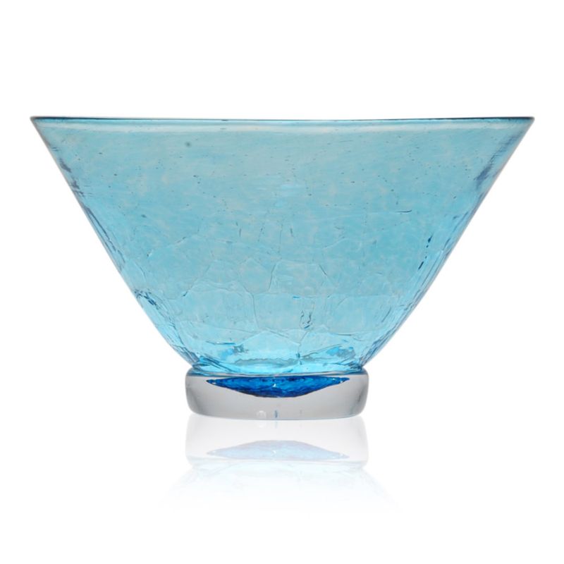 Rustikk skål, liten capriblå